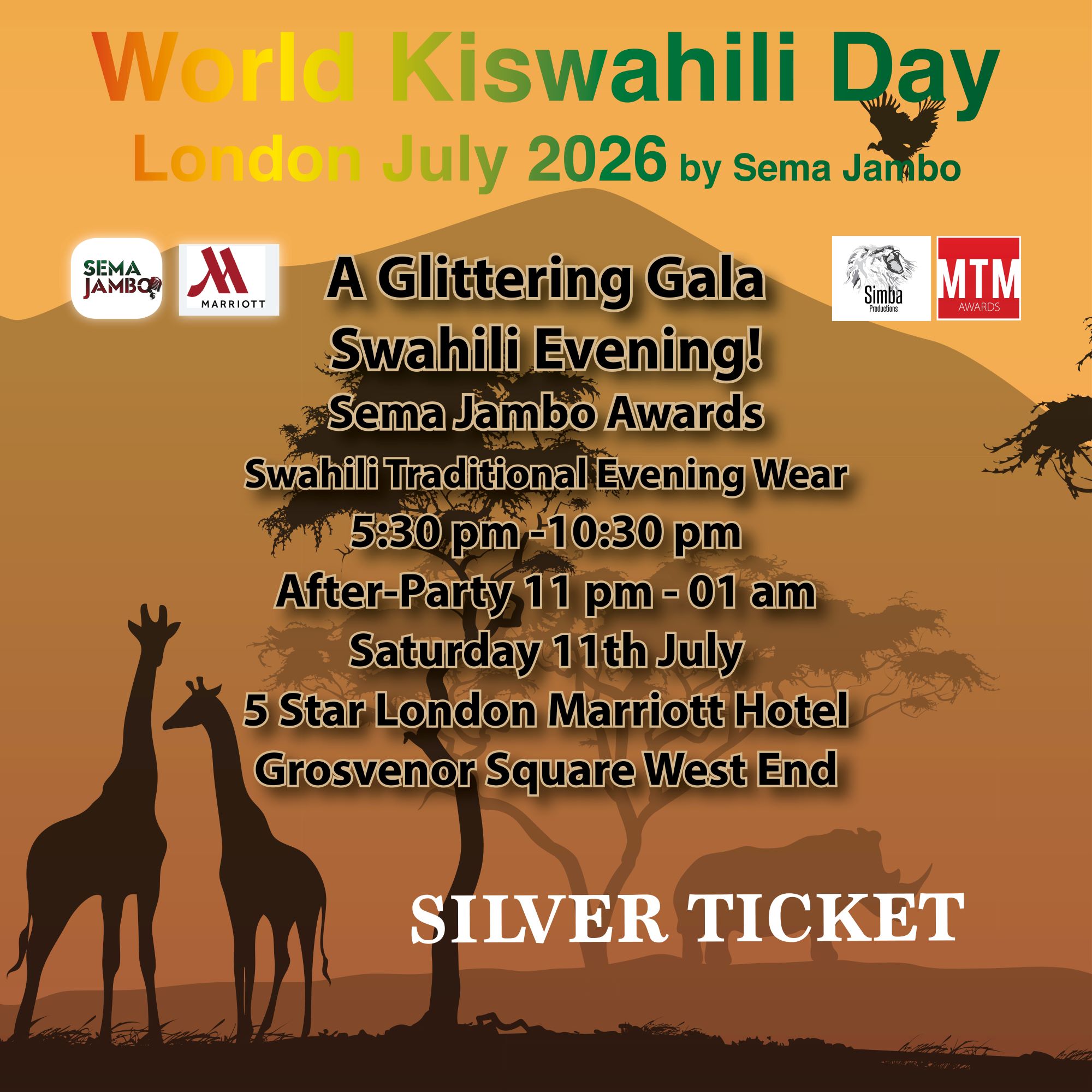 Silver-Ticket-Sema-Jambo-Swahili-Gala-Evening