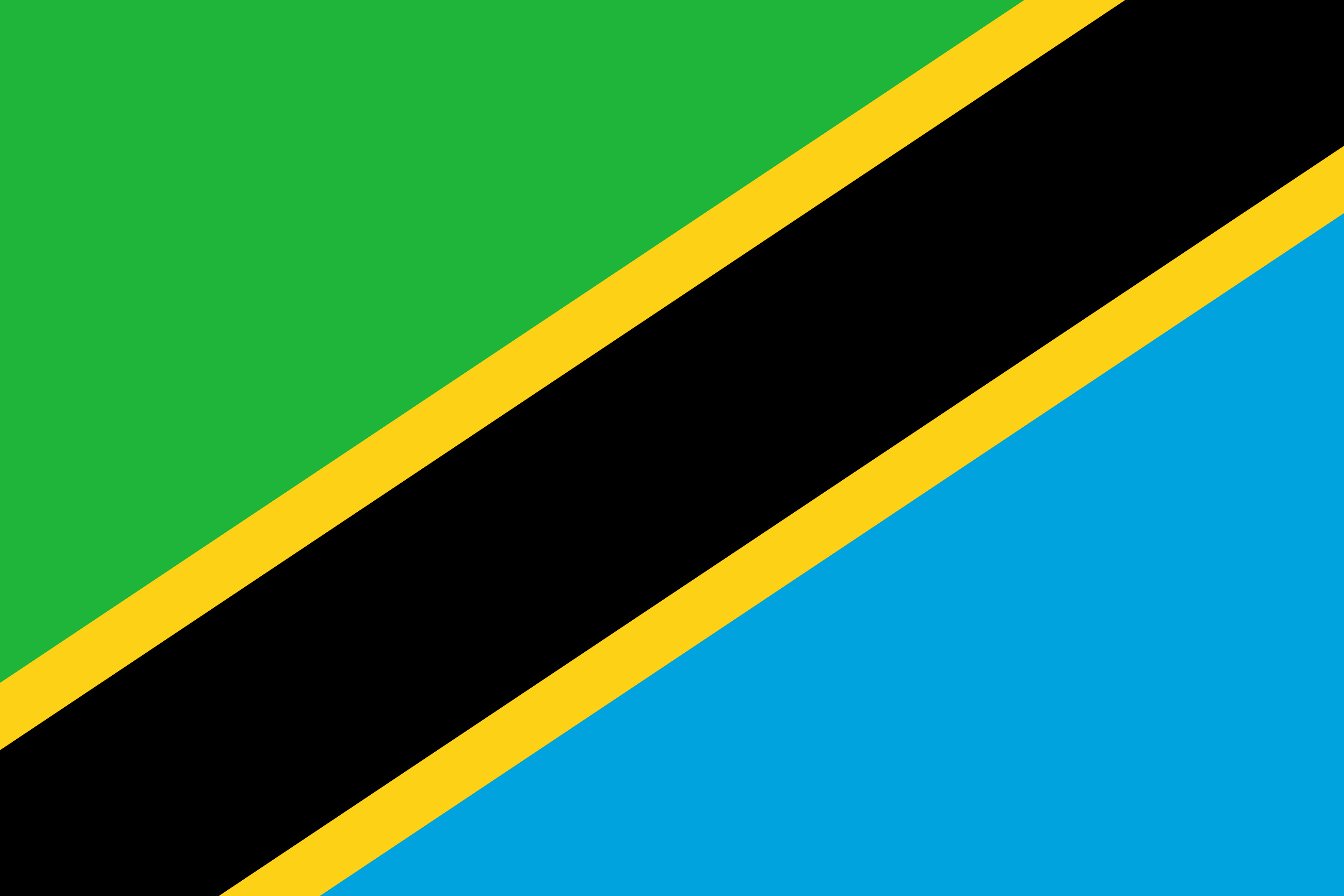 National Flag of Tanzania on Sema Jambo www.semajambo.co.uk